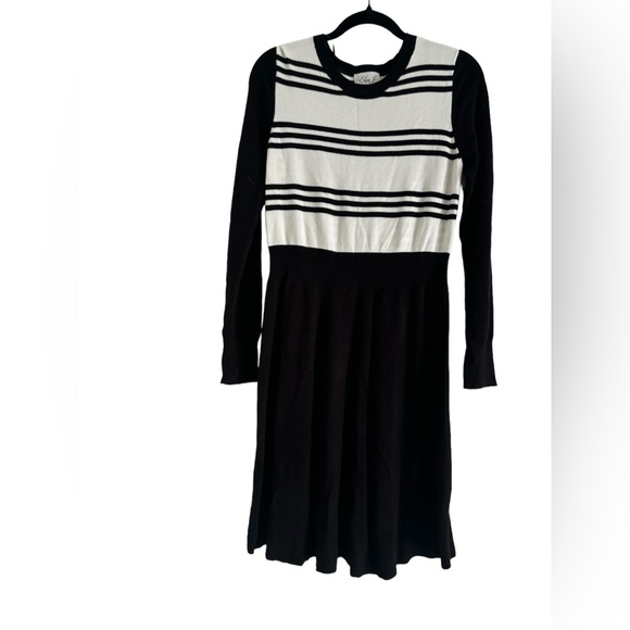 Eliza J Fit & Flare Sweater Midi Dress. Size M - Picture 3 of 12